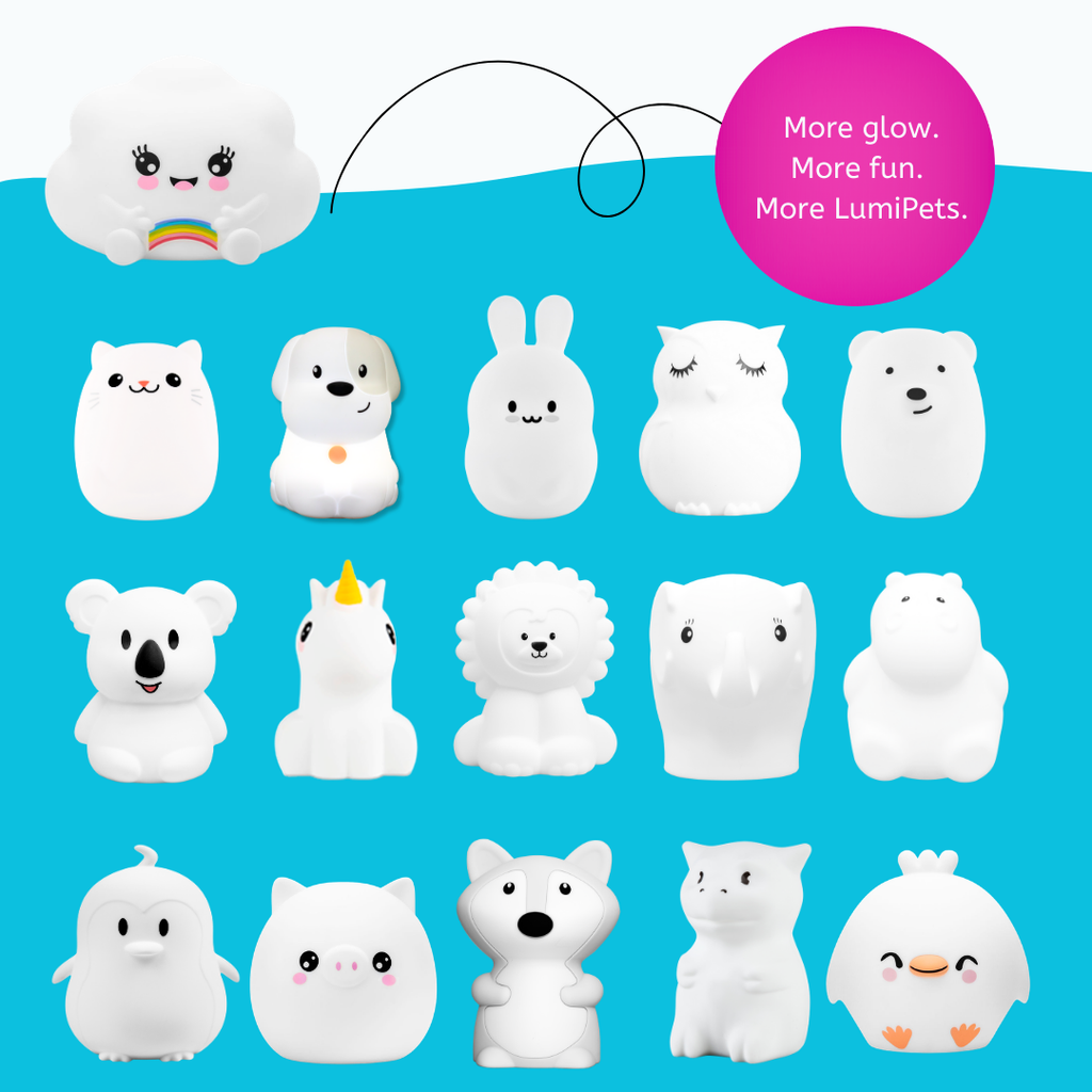 LumiPets® Kawaii Cloud - Children's Nursery Touch Night Light